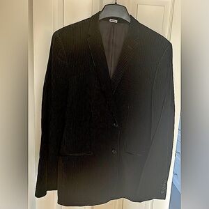 Calvin Klein Men’s pin-striped black velvet blazer - size L